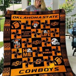 The Cowboys Ncaa Oklahoma State Cowboys Combined Quilt Blanket