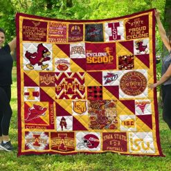The Cyclone Scoop Ncaa Iowa State Cyclones Collection Collected Quilt Blanket