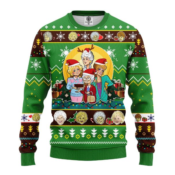 The Golden Girls Ugly Xmas Wool Knitted Sweater