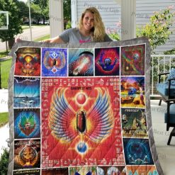 The Greatest Hits Journey Albums Cover Poster Ver Collected Quilt Blanket
