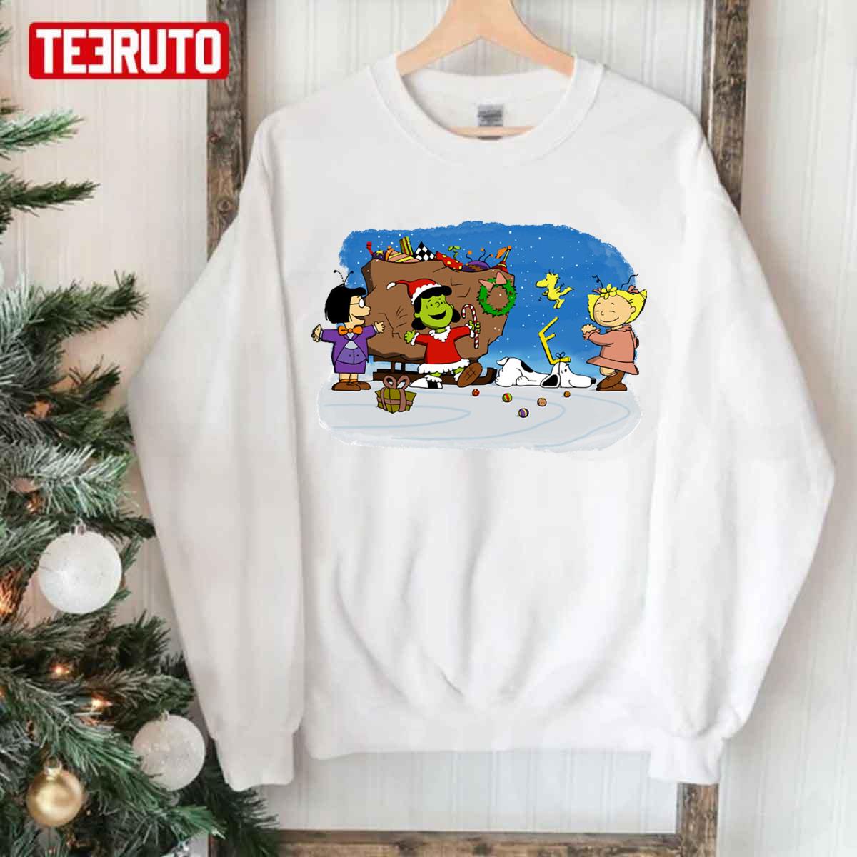 The Grinch Peanuts Merry Christmas Unisex Sweatshirt