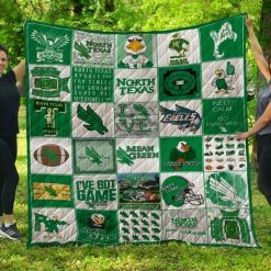 The Mean Green Ncaa North Texas Mean Green Collection Collection Quilt Blanket