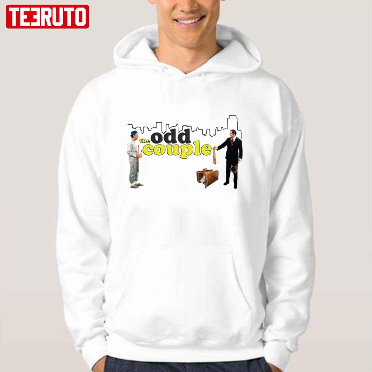 The Odd Couple Felix And Oscar Skyline Tribute Retro Throwback Unisex Hoodie
