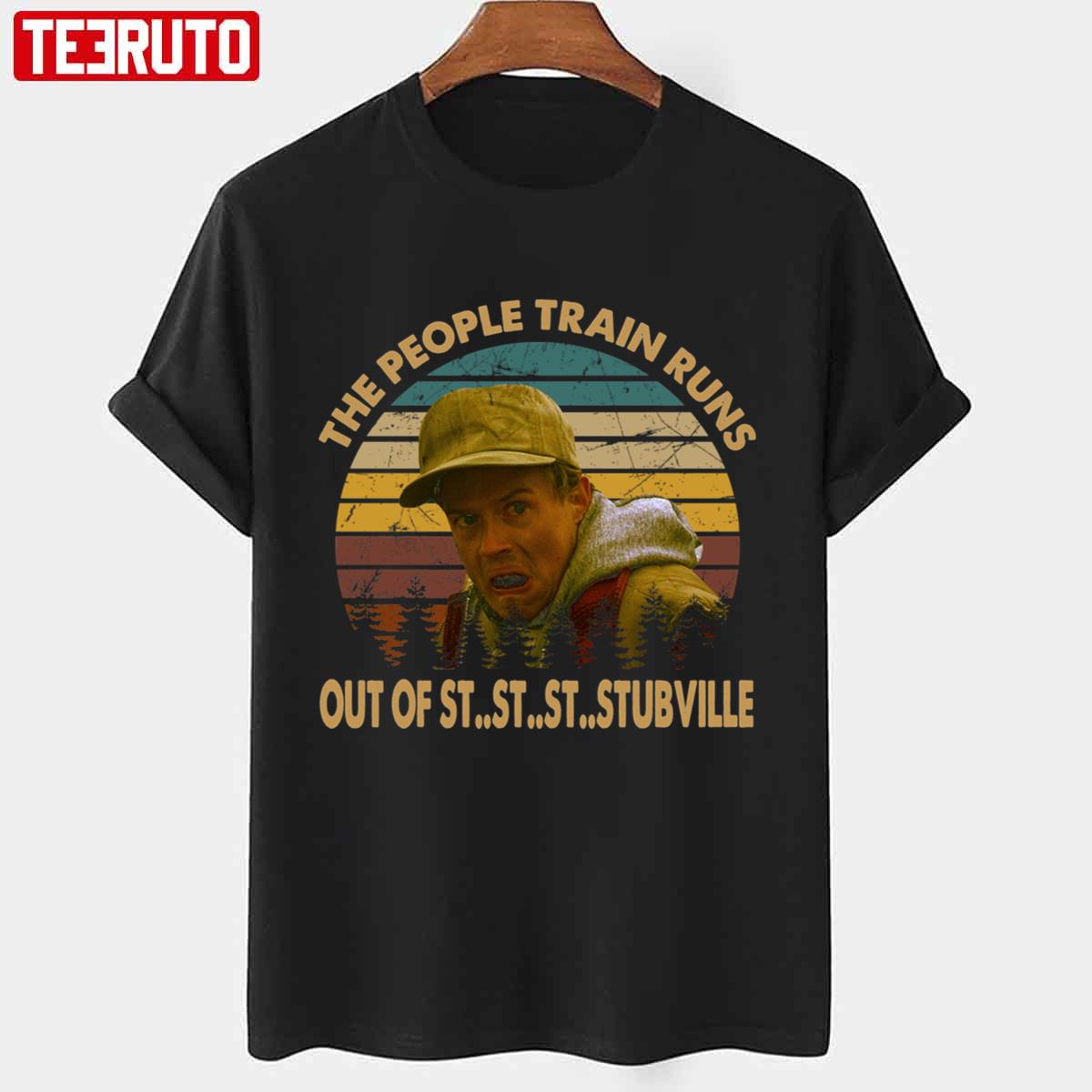 The People Train Runs Vintage Planes Trains And Automobiles Films Unisex T-shirt
