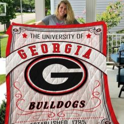 The University Of Ncaa Georgia Bulldogs Great Quilt Blanket
