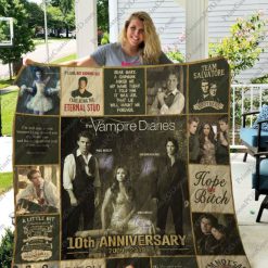 The Vampire Diaries 10th Anniversary Quilt Blanket