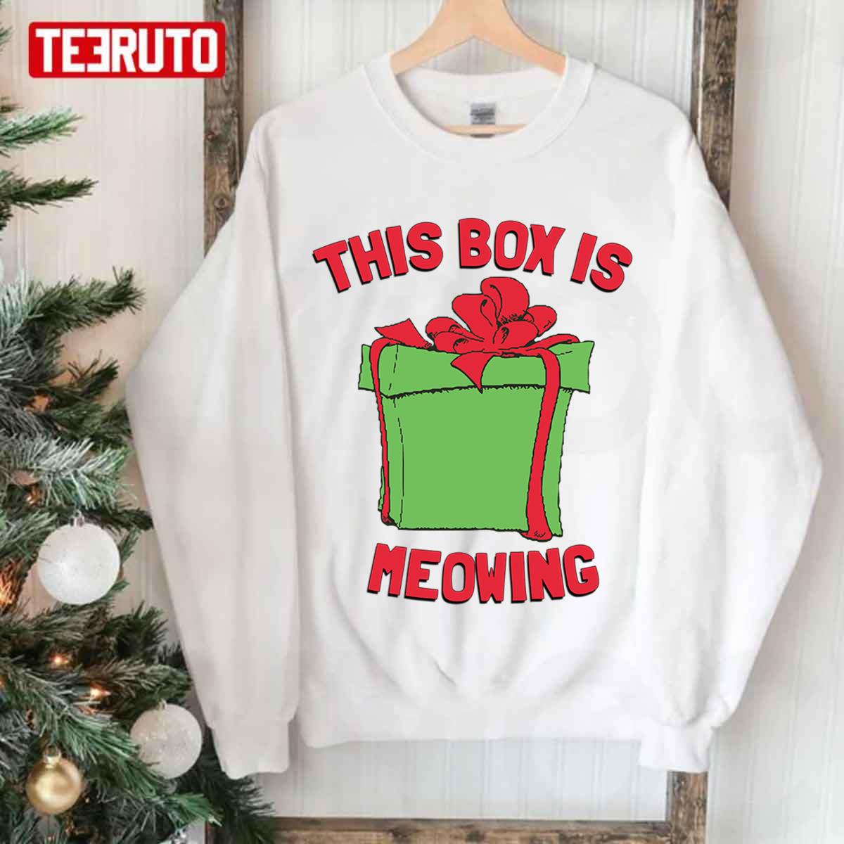 This Box Is Meowing Christmas Unisex Sweatshirt