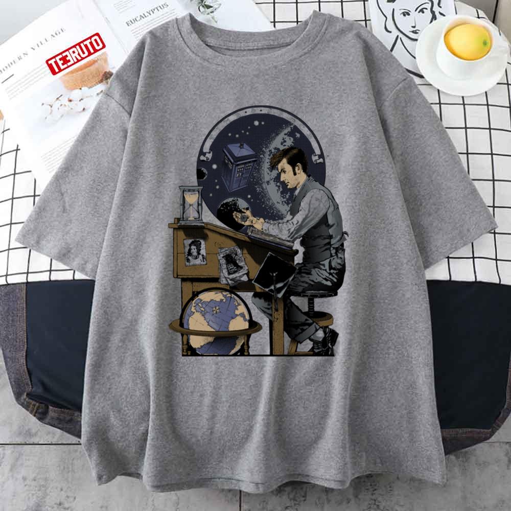 Time & Space David Tennant Doctor Who Art Unisex T-shirt