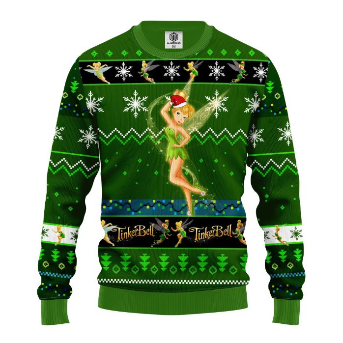 Tinker Bell Disney Christmas Ugly Wool Knitted Sweater