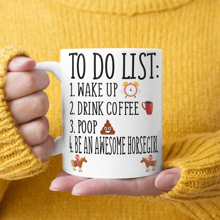 To Do List Awesome Horse Girl Gift For Cow Girl Cow Boy Mug