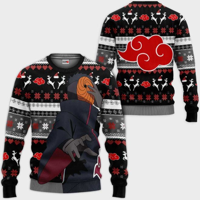 Tobi Akatsuki Anime Ugly Christmas Knitted Sweater