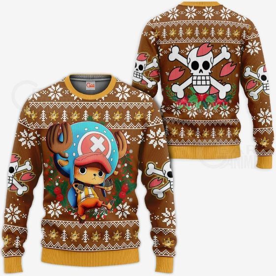 Tony Tony Chopper One Piece Anime Xmas Ugly Christmas Knitted Sweater