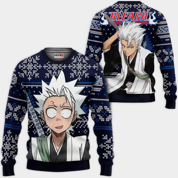 Toshiro Hitsugaya Anime Bl Xmas Ugly Christmas Knitted Sweater