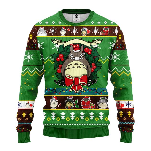 Totoro Merry Xmas My Neighbor Totoro Studi Ghibli Ugly Christmas Sweater