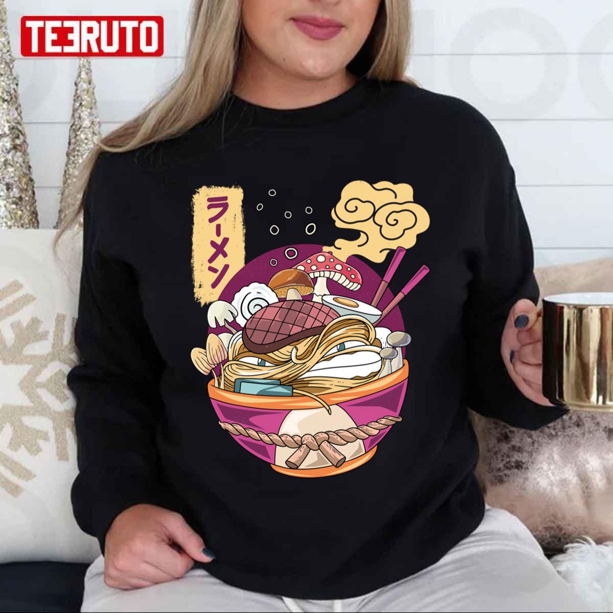 Trending Ramen Mushroom Cartoon Unisex Sweatshirt