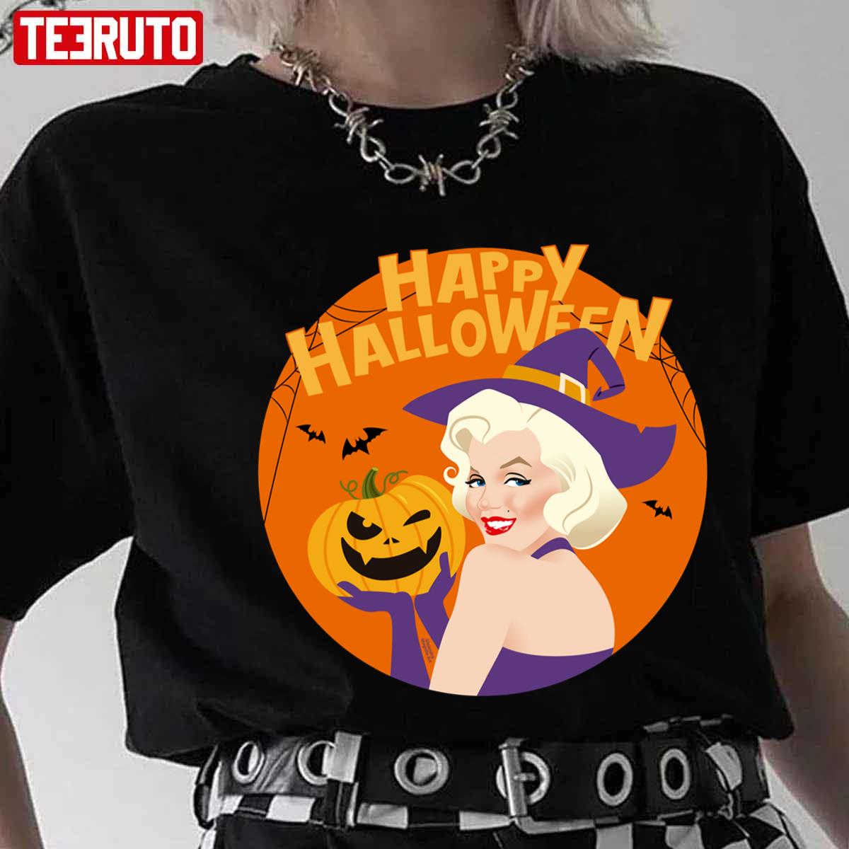 Trick Or Treat Marilyn Monroe Unisex Tshirt Teeruto