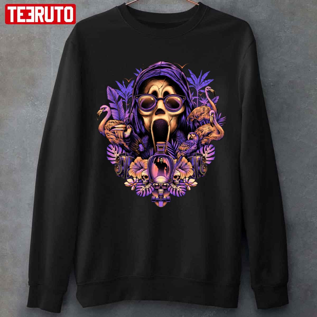 Tropical Ghost Ghostface Oldschool Unisex Sweatshirt