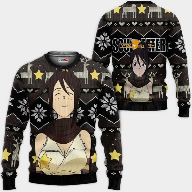 Tsubaki Nakatsukasa Anime Soul Eater Xmas Ugly Christmas Knitted Sweater