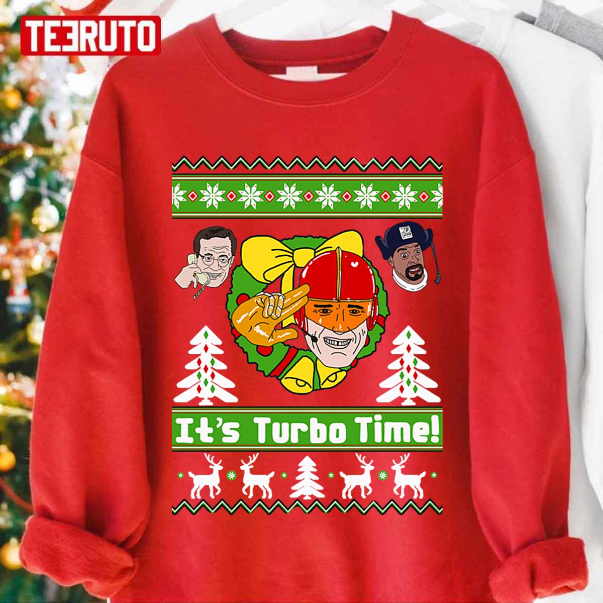 Turbo Man Jingle All The Ugly Christmas Unisex Sweatshirt