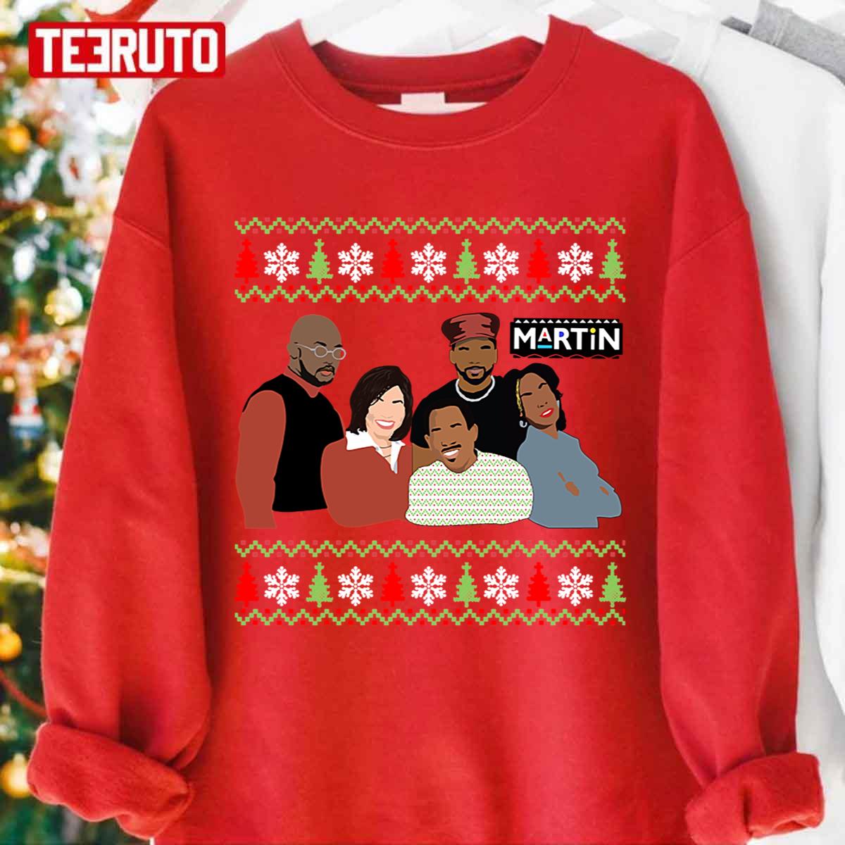 Ugly Martin Tv Show 90’s Damn Gina In Christmas Unisex Sweatshirt