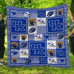 UK Football Ncaa Kentucky Wildcats Collection Great Quilt Blanket
