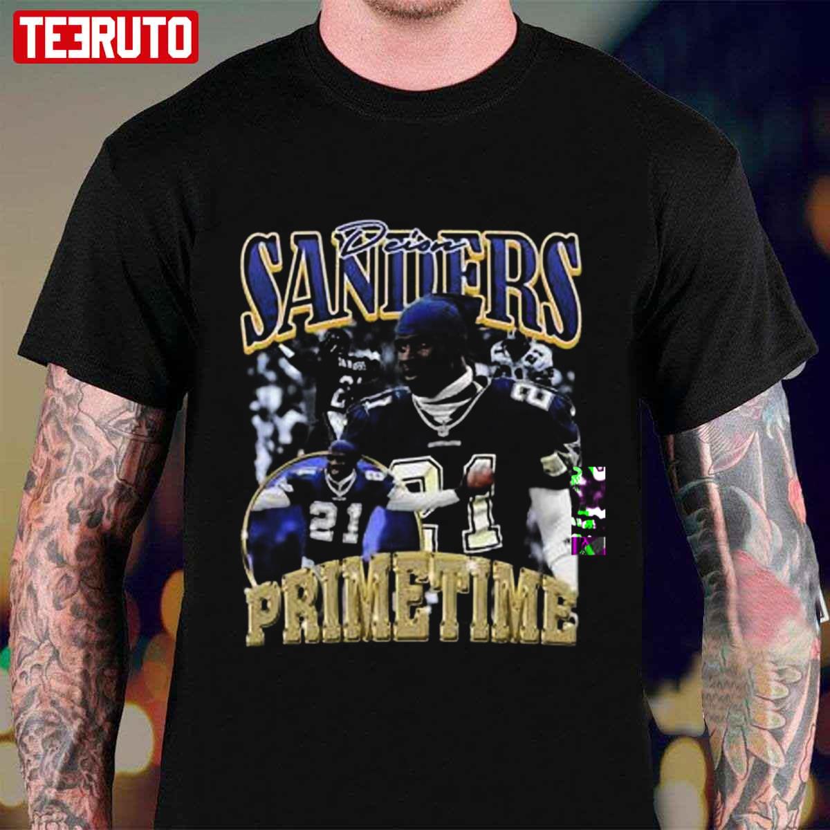Vintage Deion Sanders Prime Time Bootleg Unisex T-shirt - Teeruto