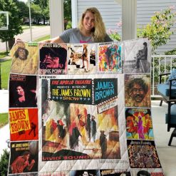Vintage James Brown Quilt Blanket