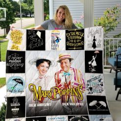 Vintage Mary Poppins For Fan Collection Quilt Blanket