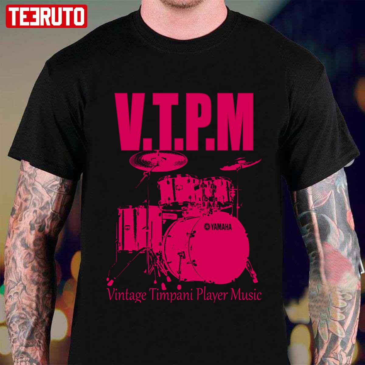 Vintage Timpani Player Music Graphic Unisex T-shirt