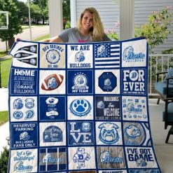 We Are Bulldogs Ncaa Drake Bulldogs Collection Collected Quilt Blanket