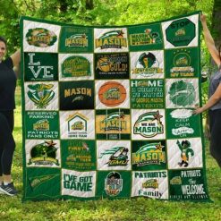 Welcome Ncaa George Mason Patriots Collection Combined  Quilt Blanket