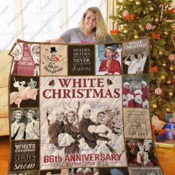 White Christmas 66th Anniversary Quilt Blanket