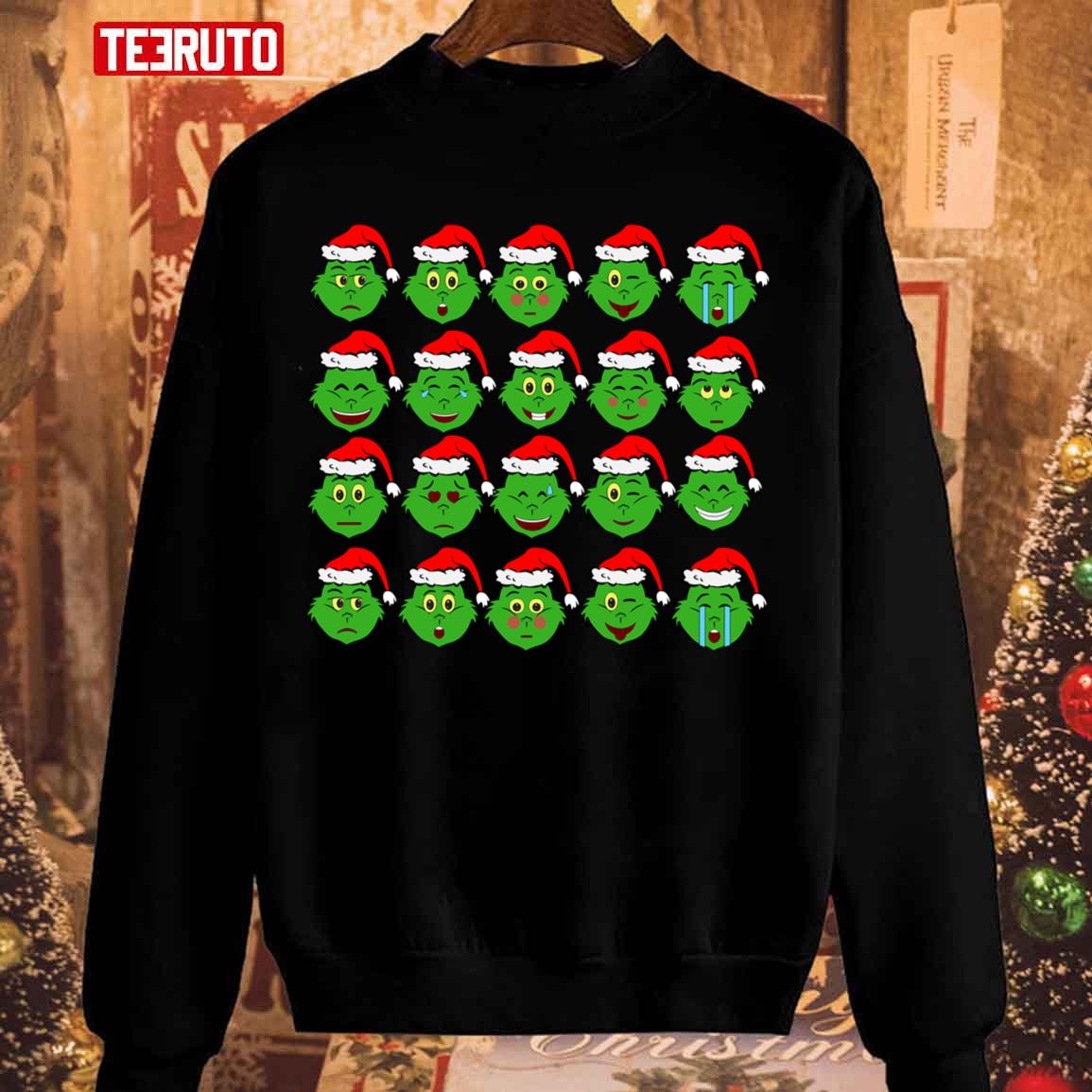 Who Stole Christmas Grinch’s Faces Unisex Sweatshirt