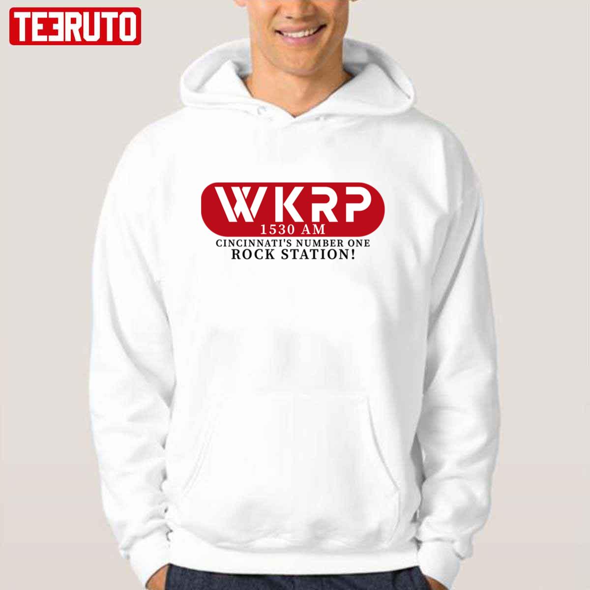 Wkrp In Cincinnati 1530 Am Rock Station Unisex Hoodie