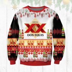 Xx Dos Equis Cerveza Beer Xmas Ugly Wool Knitted Sweater Gift Fan