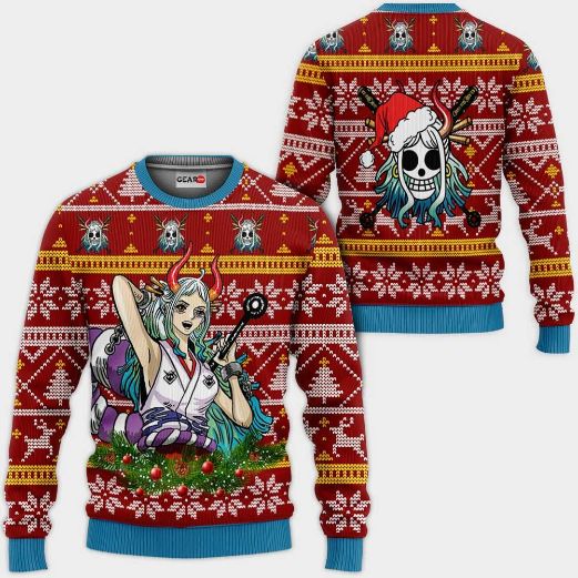 Yamato One Piece Anime Xmas Ugly Christmas Knitted Sweater