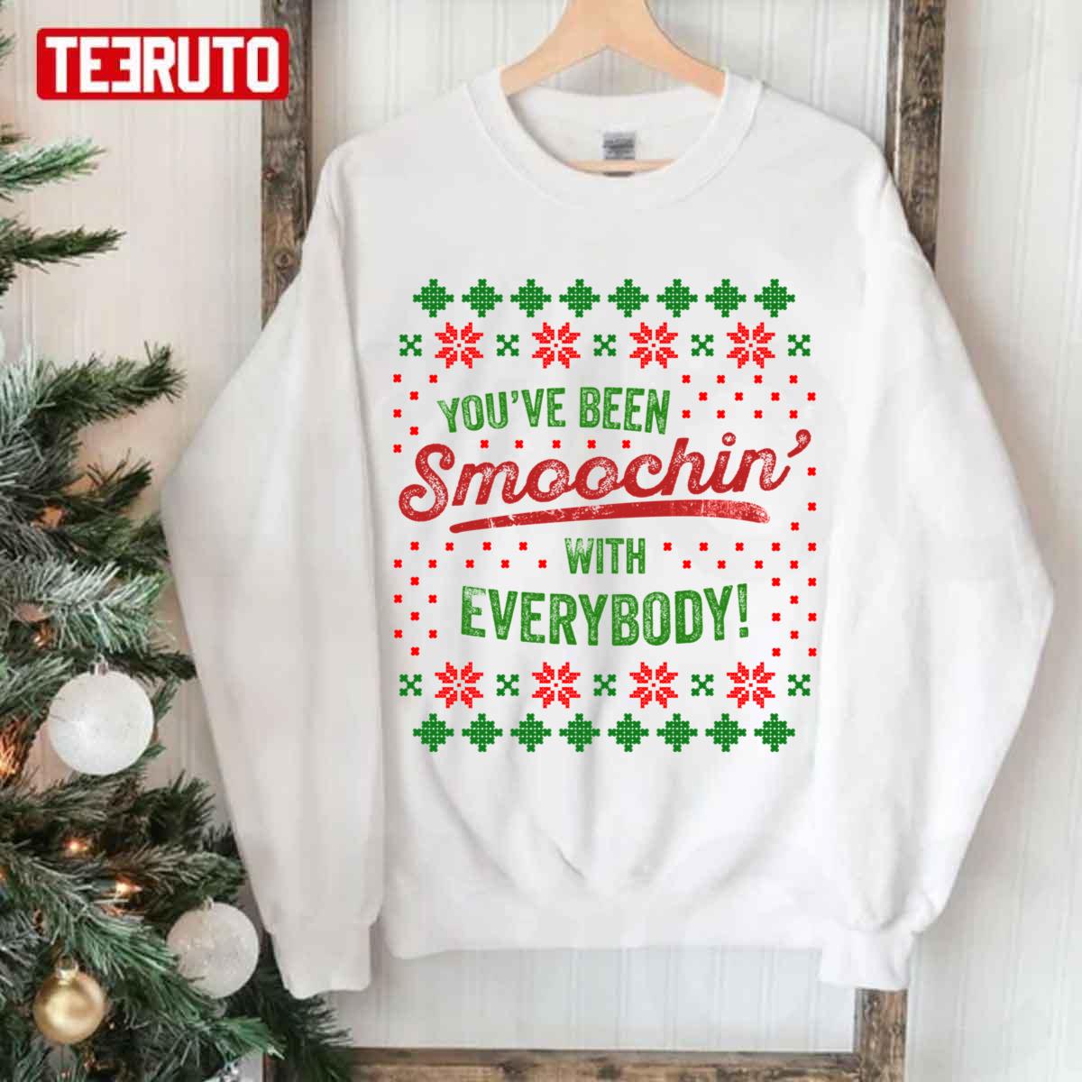 You’ve Been Smoochin’ With Everybody Funny Home Alone Ugly Christmas Unisex Sweatshirt