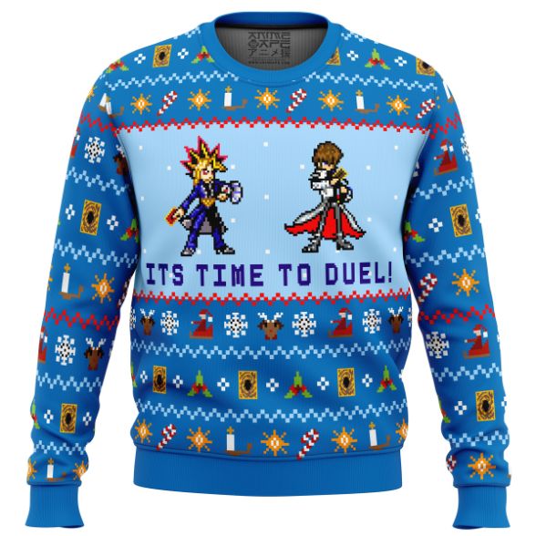 Yugioh Character Sprites Christmas Ugly Wool Knitted Sweater