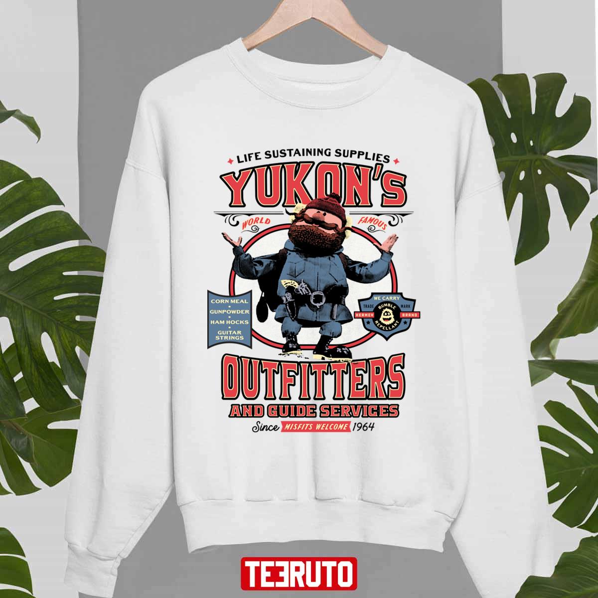 Yukon’s Outfitters And Guide Services Rudolph The Red-Nosed Reindeer Unisex Sweatshirt