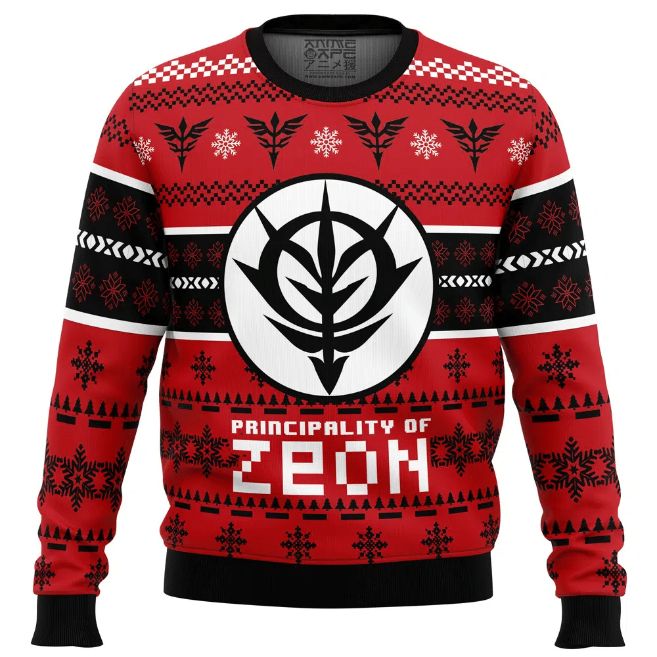 Zeon The Gundam Christmas Wool Knitted Ugly Sweater