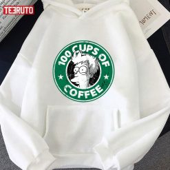 100 Cups Of Coffee Starbucks The Simpsons Unisex Hoodie