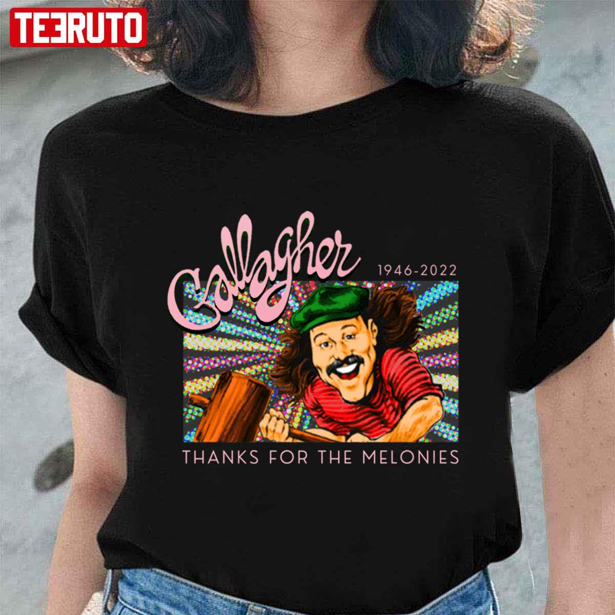 1946-2022 Gallagher Thanks For The Melonies Tribute Unisex T-shirt