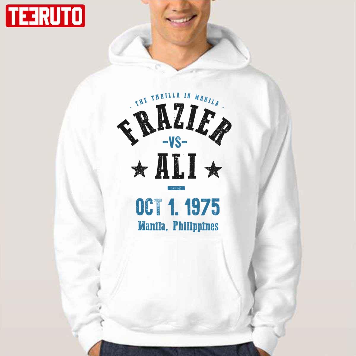 1975 Philippines Ali Vs Frazier The Thrilla In Manila Unisex Hoodie