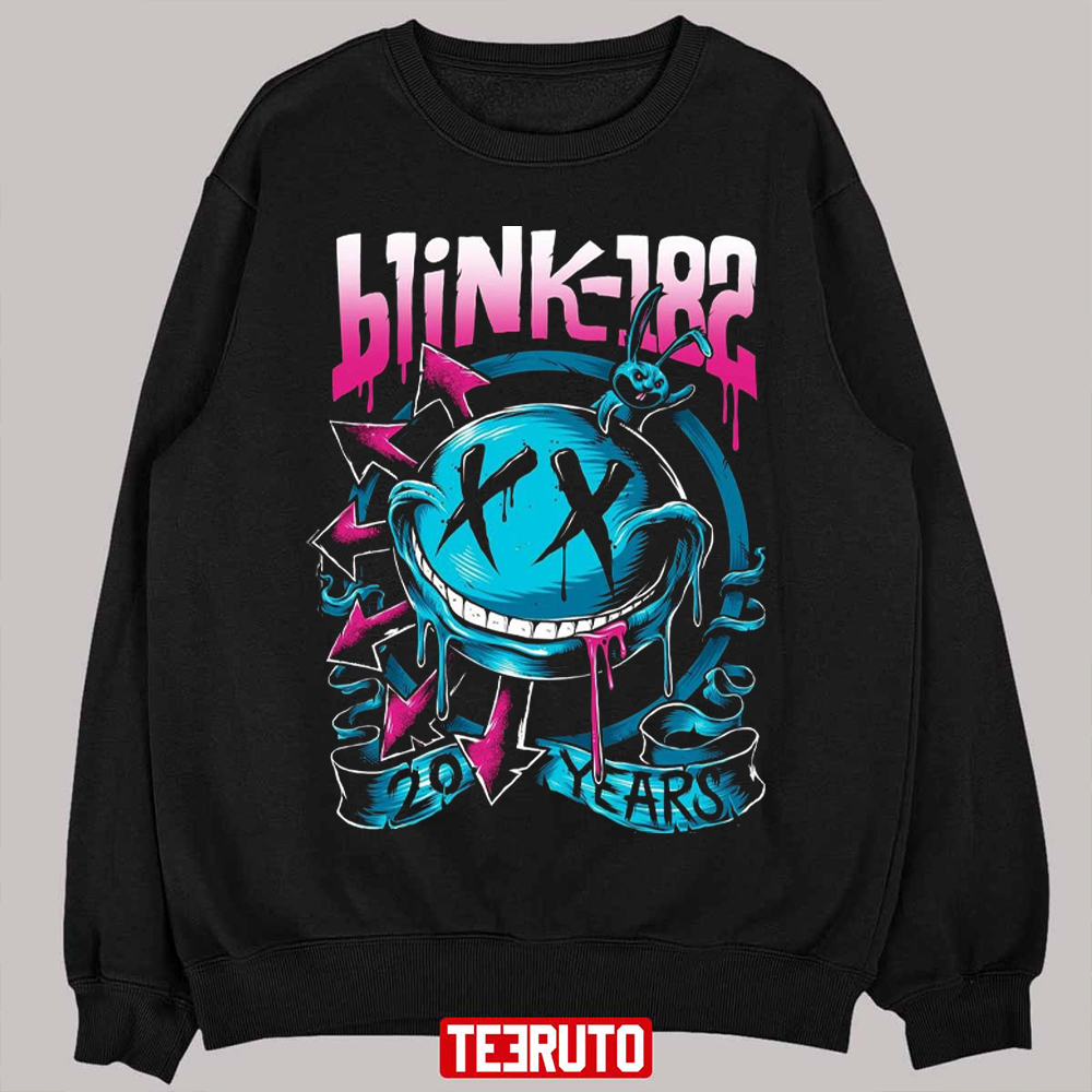 20 Years Anniversary Design Blink 182 Band Unisex Sweatshirt