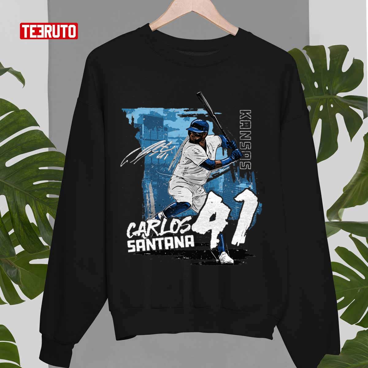 41 Kansas Baseball Carlos Santana State Unisex Sweatshirt