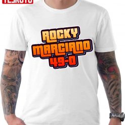 49 Rocky Marciano Typographic Design Boxing Unisex T-Shirt