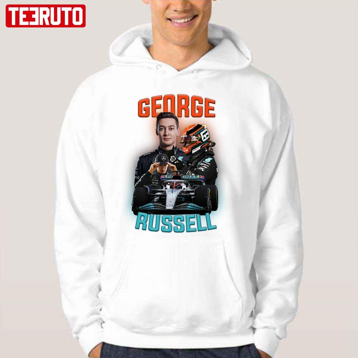 63 Formula 1 Collage Design George Russell Unisex Hoodie