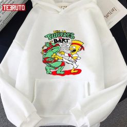 90s Bootleg Ninja Turtle Vs Bart Simpson Unisex Hoodie