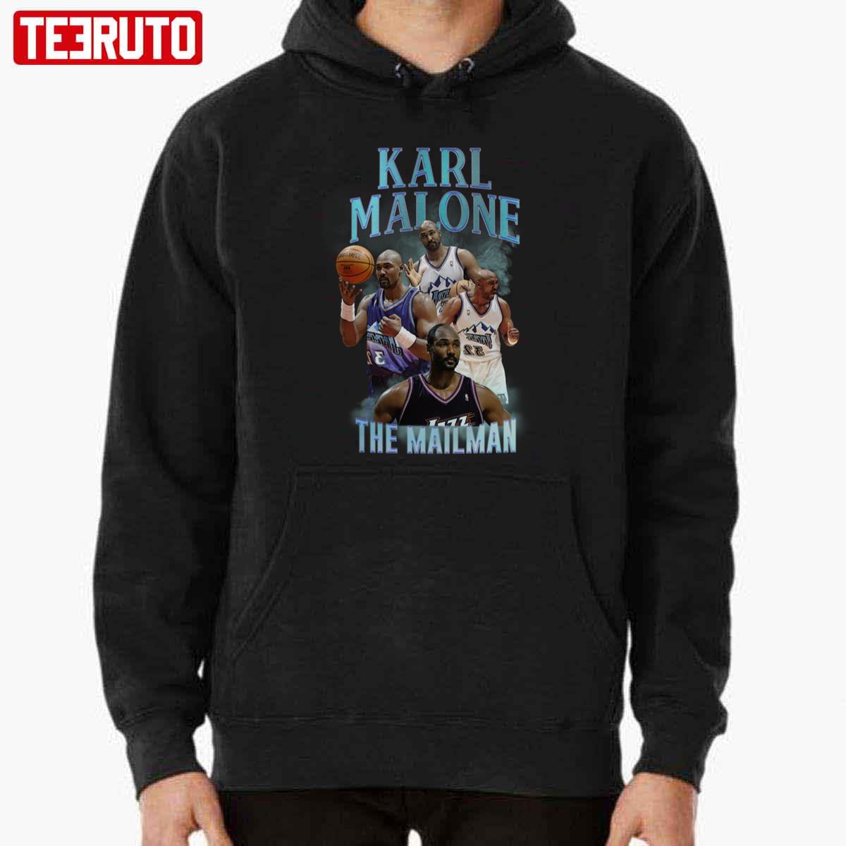 90s Design Karl Malone Collage The Mailman Unisex Hoodie