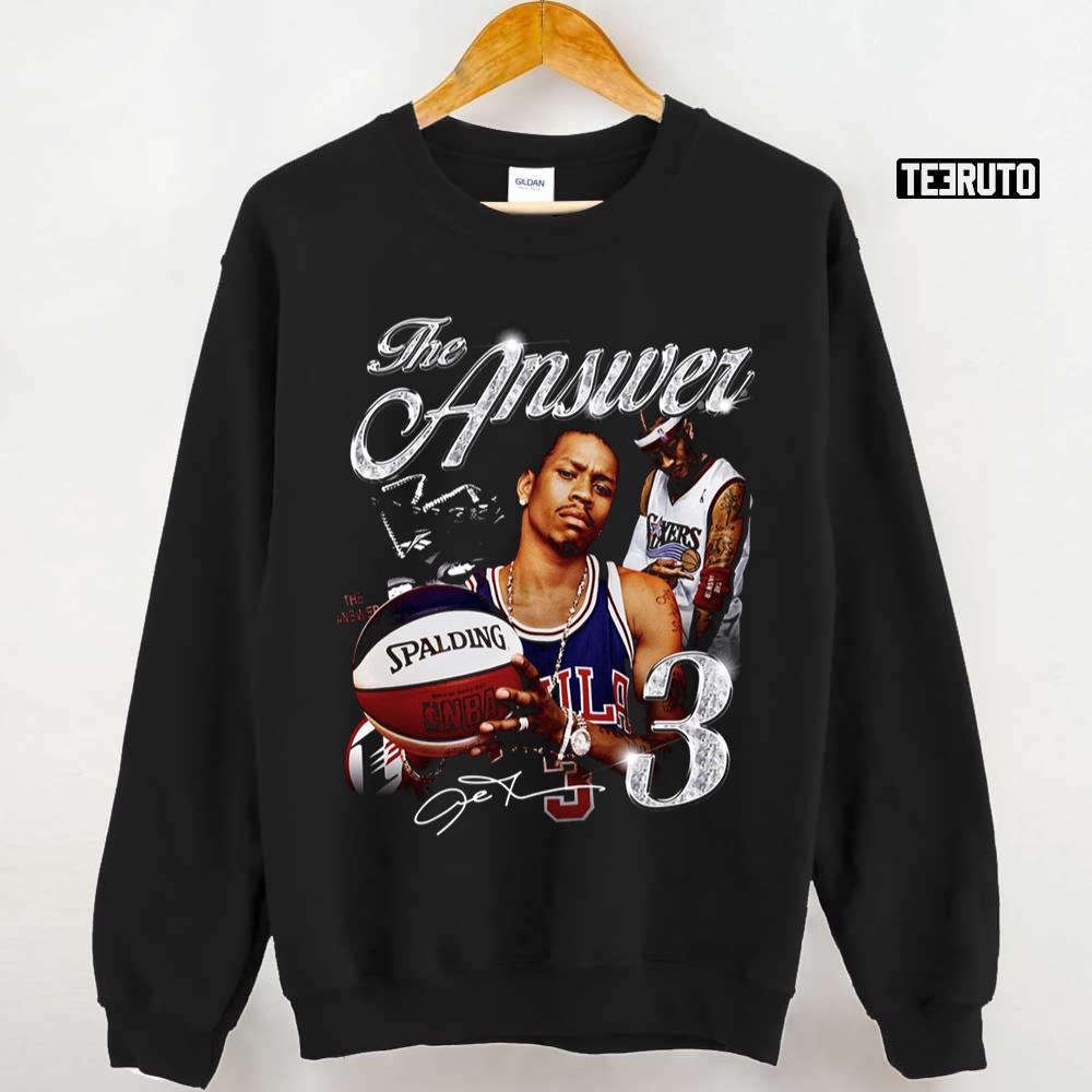 90s Design Number 3 Allen Iverson Vintage Diamond Boy Unisex Sweatshirt